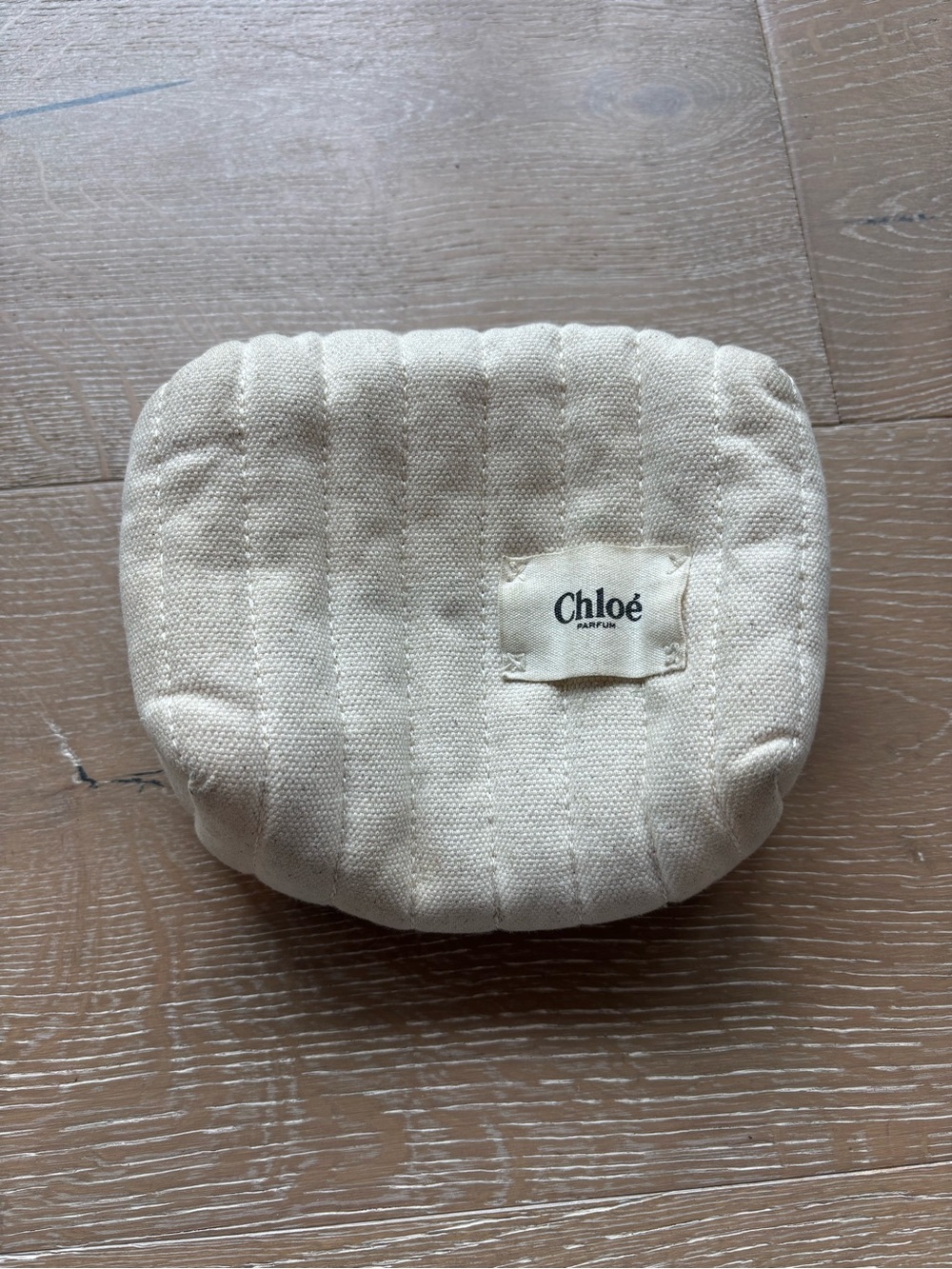 Chloé Cream Quilted Cosmetic Pouch
